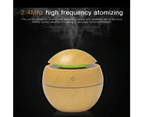Ultrasonic Aroma Air Humidifier Aromatherapy Diffuser Essential Oil LED Purifier USB Plug Light Wood