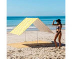 Beach Tent NAUTICAL YELLOW | Premium Quality Beach Shade UPF50+