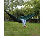 Camping Jungle Outdoor Swing Hammock Fast Open Mosquito Net Sleeping Hanging Bed Black
