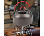 Camping Kettle Multifunctional Anti-oxidation Mini Picnic Hiking Aluminum Alloy Teapot for Trip  Red