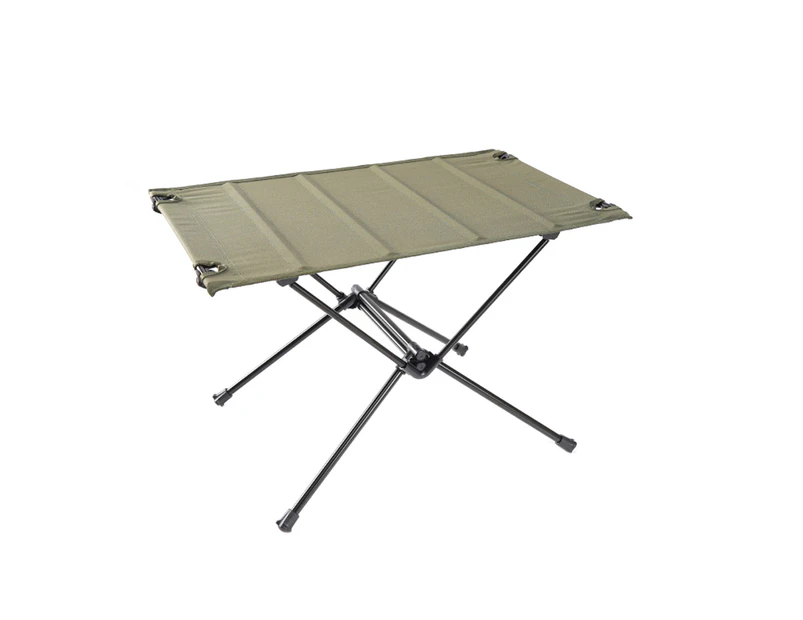 Camping Table Wear Resistant Foldable Saves Space Anti Slip Multifunctional Tables for Outdoor Army Green