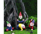 Yoga Miniature Garden Gnome Fairy Garden Gnomes Figurines Accessories Little Garden Gnomes Outdoor Small Gnomes Dwarfs Ornaments