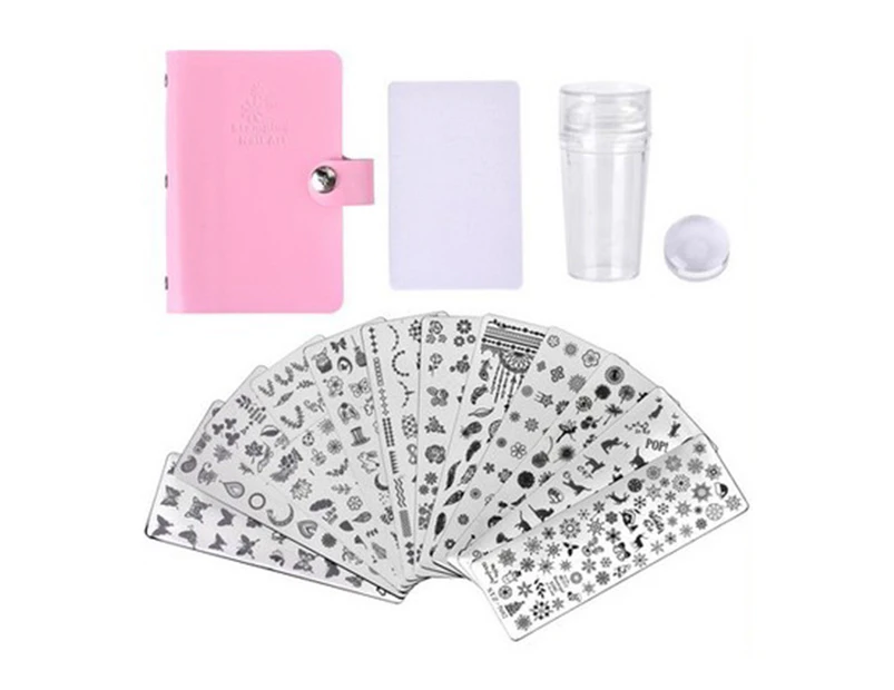 Manicure Stamp Stencils Model 12 Nail Art Plates with Card Set |  .au