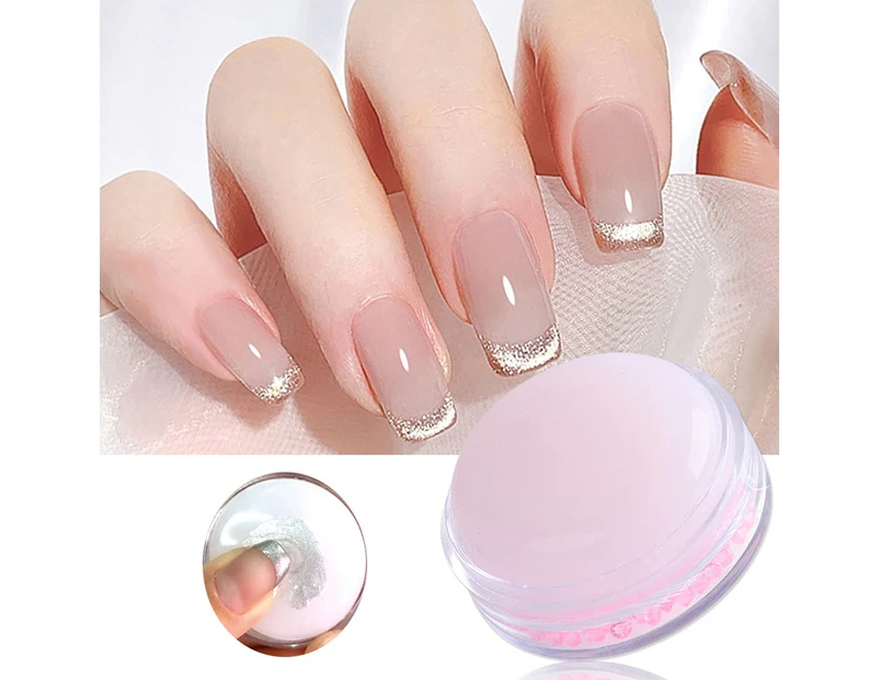 Nail Art Stamper, French Nails Jelly Cream Silicone Stamping Nail Polish  Transfer Stamper 
