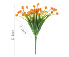 4pcs Artificial Fake Flowers, 4 Bundles Outdoor UV Resistant Greenery Shrubs Plants Indoor Outside Hanging Planter