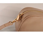 Jane Cross Body Bag Made With Vegan Leather - Nude / Gold