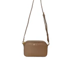 Jane Cross Body Bag Made With Vegan Leather - Nude / Gold