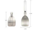 Foldable Frying Spatula Convenient Carrying Long Service Life Practical Useful Food Spatula for Camping Stainless Steel