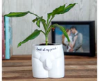 Boxer Gifts Put Some Plants On Planter Funny Plant Pot White Look At My Prick