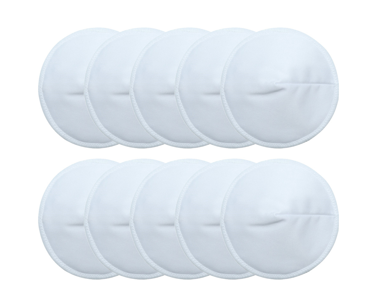 Organic Washable Breast Pads 10 Pack  Reusable Nursing Pads for  Breastfeeding 