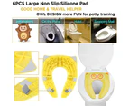 Folding Large Non Slip Silicone Pads Travel Portable Reusable Toilet Potty Training Seat Covers Liners