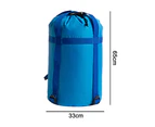 Compression Stuff Sack, Sleeping Bags Storage Stuff Sack Organizer Waterproof Camping Hiking Backpacking Bag - BLUE