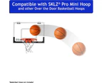 5 inch Rubber Mini Basketball For Mini Basketball Hoop, 2 Pack, Safe & Quiet Small Basketball For Over The Door
