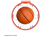 5 inch Rubber Mini Basketball For Mini Basketball Hoop, 2 Pack, Safe & Quiet Small Basketball For Over The Door