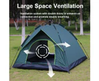 200CM Instant Camping Tent 3-5 Person Pop up Tents Family Hiking Dome Waterproof