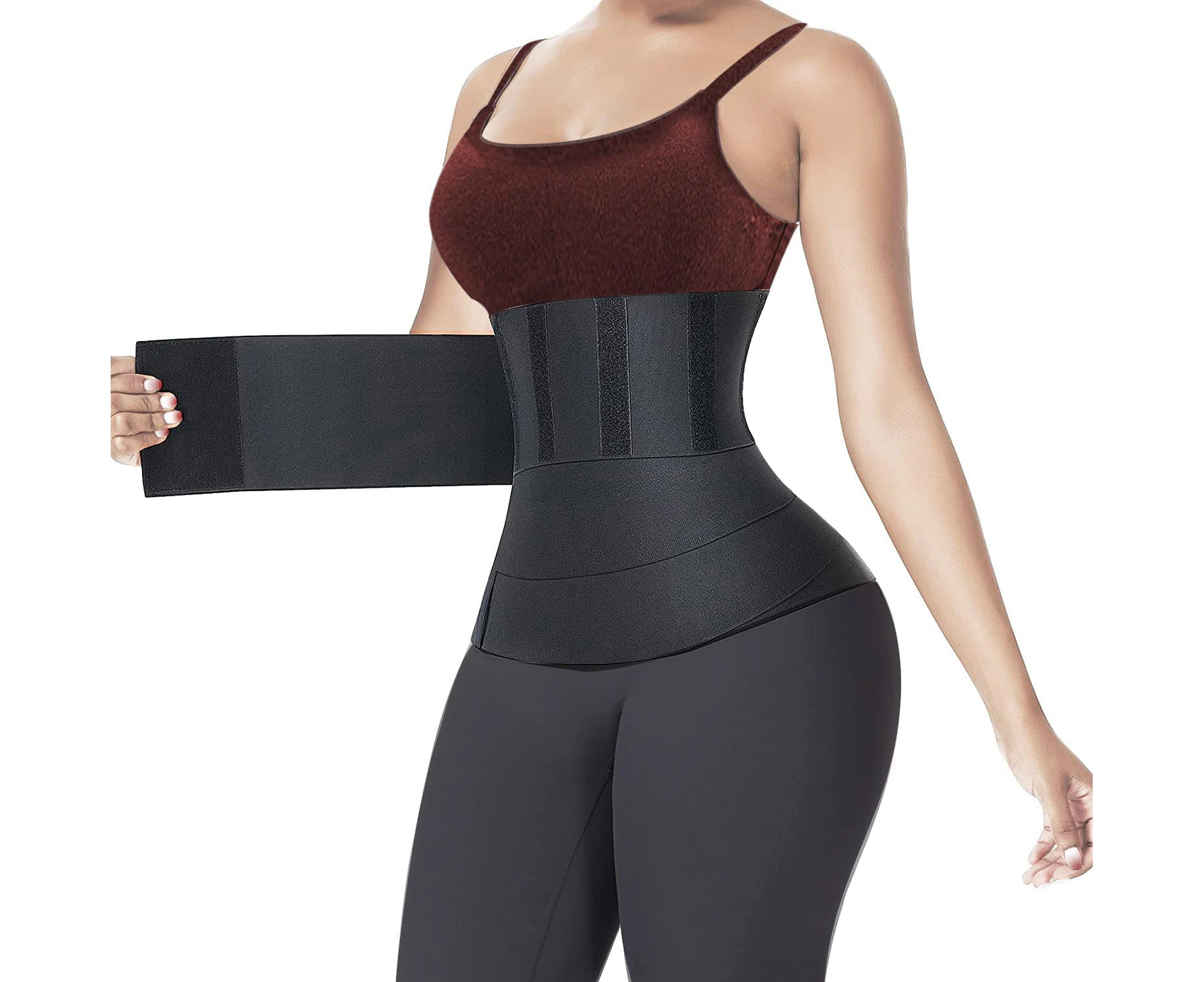 Bandage Wrap Waist Trainer for Women Lower Belly Fat Waist Wraps for Stomach Wraps Plus Size 13.1ft