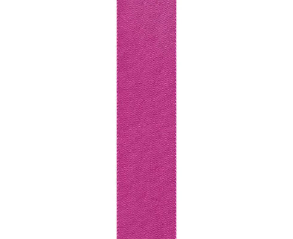 (50 Yards, Wild Berry Pink) - Offray Berwick 3.8cm Wide Double Face Satin Ribbon, Wild Berry Pink, 50 Yds
