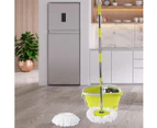 Cleanflo Spin Mop Bucket Set 360° Spinning Stainless Steel Rotating Wet Dry