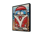 Diy Photobrick Mosaic Art - Combi Volkswagen Colorful 2x2 Boards