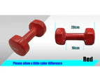 3 Pairs PVC Dumbbell Set Weight - 4kg + 5kg + 6kg - Total 30kg With 1 Free Rack