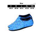 Blue Unisex Water Shoes Slip On Aqua Socks Swim Surf Diving Yoga Exercise