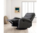 Levede Massage Chair Recliner Chairs Heated Lounge Sofa Armchair 360 Swivel Grey