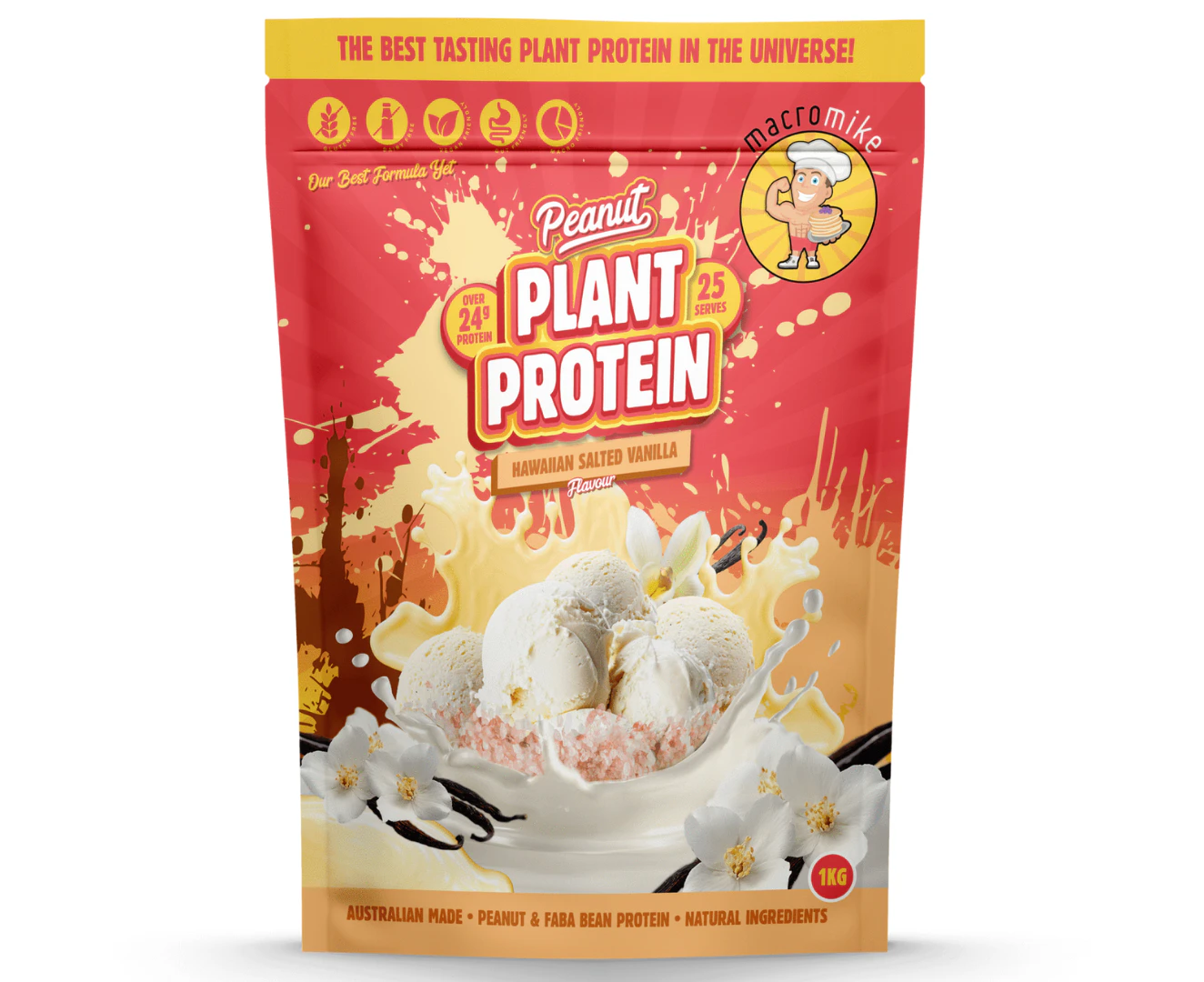 Macro Mike Peanut Plant Protein Hawaiian Salted Vanilla (Vegan)