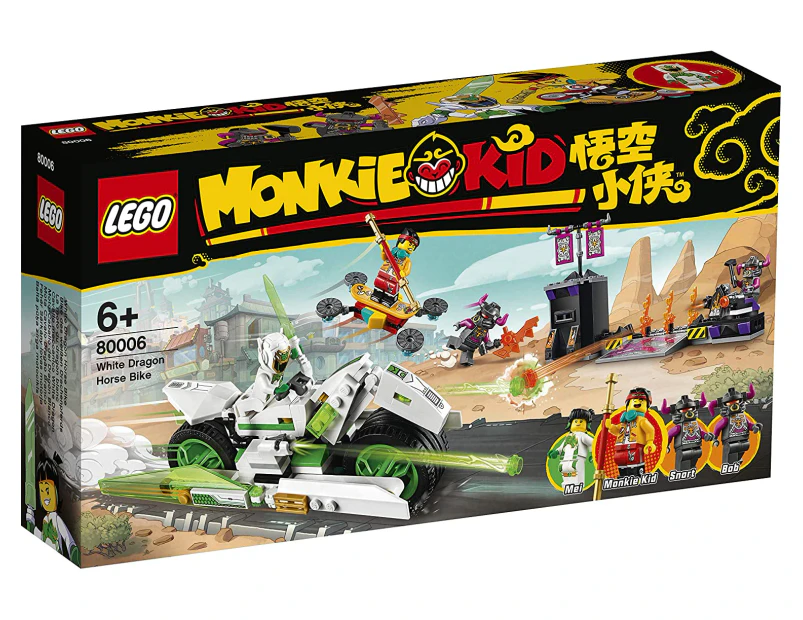 LEGO Monkie Kid White Dragon Horse Bike 80006