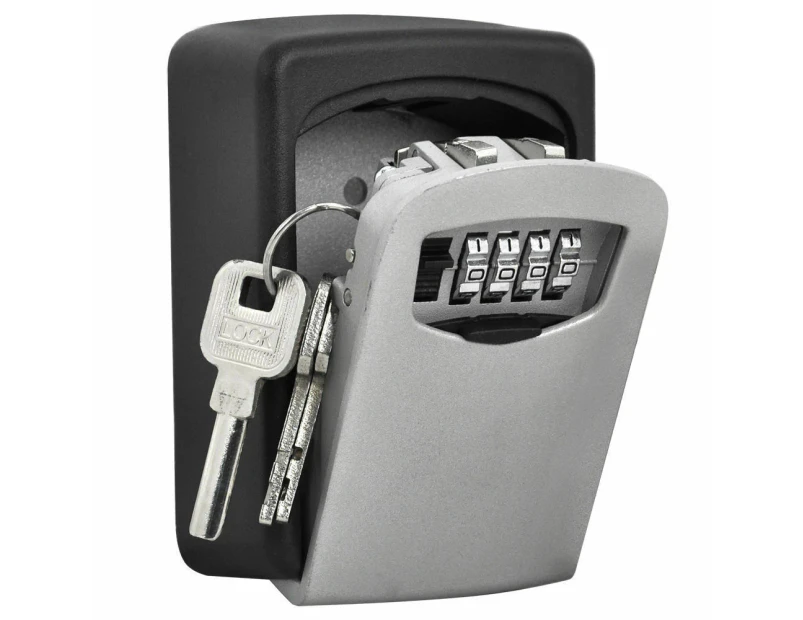 4 Digit Key Box Wall Mounted High Security Steel Storage Combination Lock