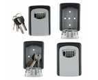 4 Digit Key Box Wall Mounted High Security Steel Storage Combination Lock