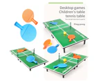 1 Set  Mini Table Tennis Anti-mold Educational Thickened Children Wooden Table Tennis Racket Table Set for Exercising-1 Set