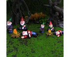4 Pieces Drunken Garden Gnomes Decorative Figurines Outdoor Indoor Patio Lawn Porch Decor Gifts