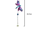 Crystal window sun catcher indoor and outdoor ornaments crystal dragonfly garden gift