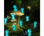 10PCS Luminous Ghost Tree Elves Miniature Garden Gnome Glow in Dark Resin Fairy Garden Accessories for Micro Landscape Outdoor