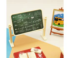 1 Set Model Ornament Lightweight Realistic Plastic Mini Desk Chair Dollhouse Classroom Accessories for Gift