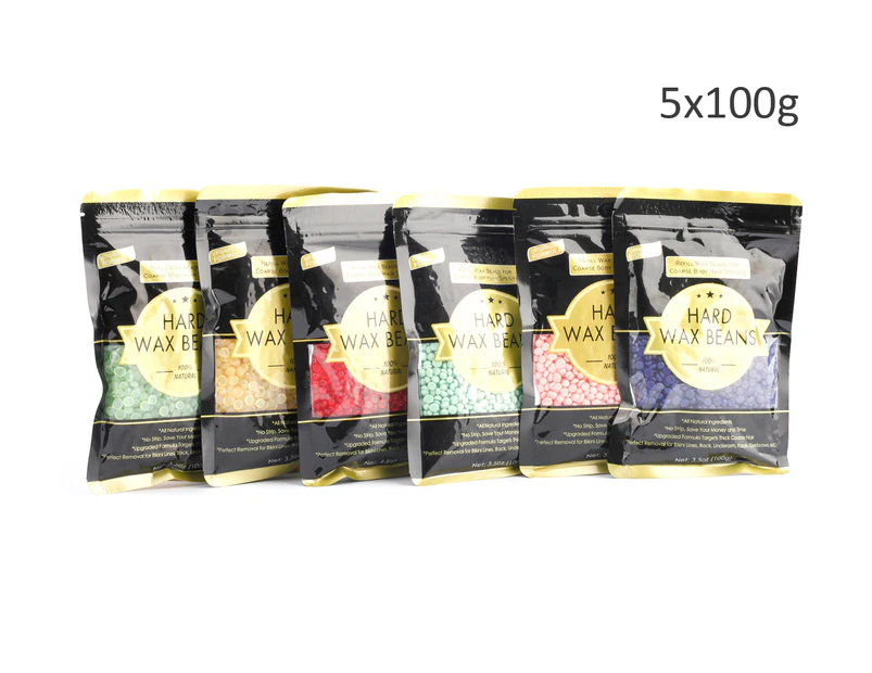500g Pro Hard Wax Beads Beans Natural Formula For Wax Pot Heater Waxing Warmer Paperless Hair Removal