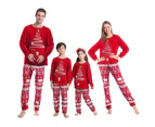 Christmas Matching Family Pyjamas Mens Womens Pyjama Xmas Loungewear Set - Red（Men）