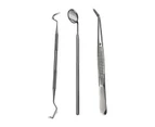 1 Set Dental Tweezers Simple Operation Ergonomics Handle Portable Effective Cleaning Oral Teeth Forceps for Clinic-2#