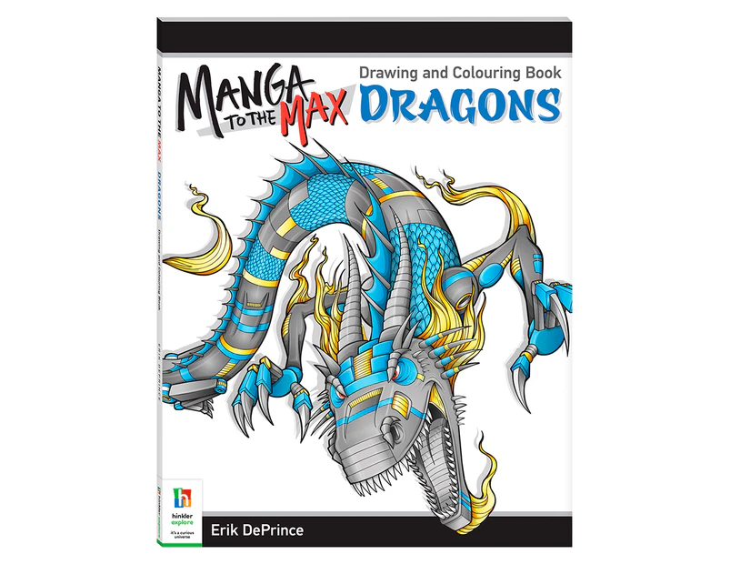 Manga to the Max: Dragons Drawing & Colouring Book | M.catch.com.au-saigonsouth.com.vn