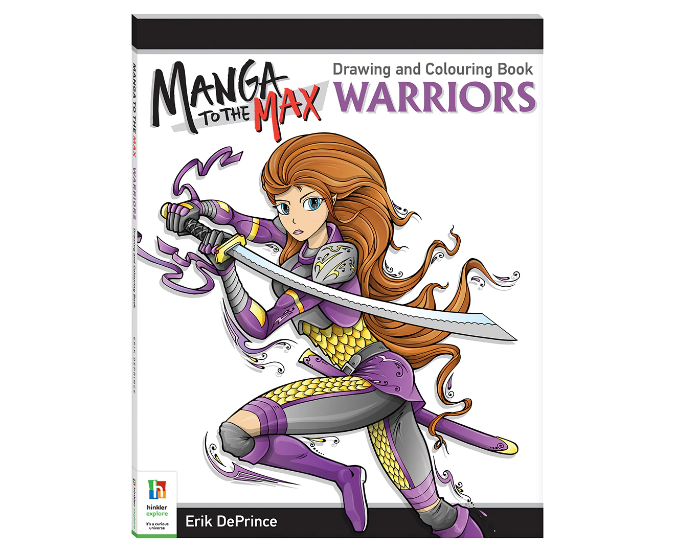 Manga to the Max: Warriors Drawing & Colouring Book