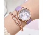 Luxury Rhinestones Women Watches Fashion Rabbit Pattern Dial Design Ladies Wristwatches Qualities Female Quartz Leather Watch