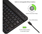 Bluetooth Keyboard, Ultra-Slim Rechargeable Wireless Bluetooth Keyboard for iOS, Android, Windows, and Mac