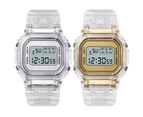 Fashion Men Women Watches Gold Casual Transparent Digital Sport Watch Lover's Gift Clock Waterproof Children Kid's Wristwatch