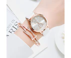 Luxury Rhinestones Women Watches Fashion Three Eyes Dial Design Ladies Wristwatches Qualities Female Quartz Leather Watch Gifts