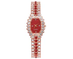 New Luxury Watches For Women Full Diamond Ladies Watch Bracelet Square Rhinestone Female Starry Sky Wrist Watch Fashion Clock