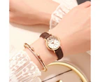 Vintage Exquisite Ladies Watches Retro Small Leather Belt Digital Watch Wrist Clock Ladies Mini Design Women Watches Wristwatch