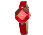Women Watches Gem Cut Geometry Crystal Leather Quartz Wristwatch Fashion Dress  Ladies Gifts Clock Relogio Feminino 5 Color