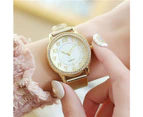 Zegarek Damski Women Watches Luxury Mesh Band Bracelet Rose Gold Clock Reloj Inlaid Crystal Fashion Wristwatch Relogio Feminino