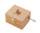 Animal/Tower/Sailboat Design Carved Mini Wooden Music Box Kids Birthday Gift Cat#