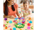 Children's Flower Garden Toys, Flower Building Blocks for Children's Building Toys, Children's Outdoor Toys DIY Bouquet Set